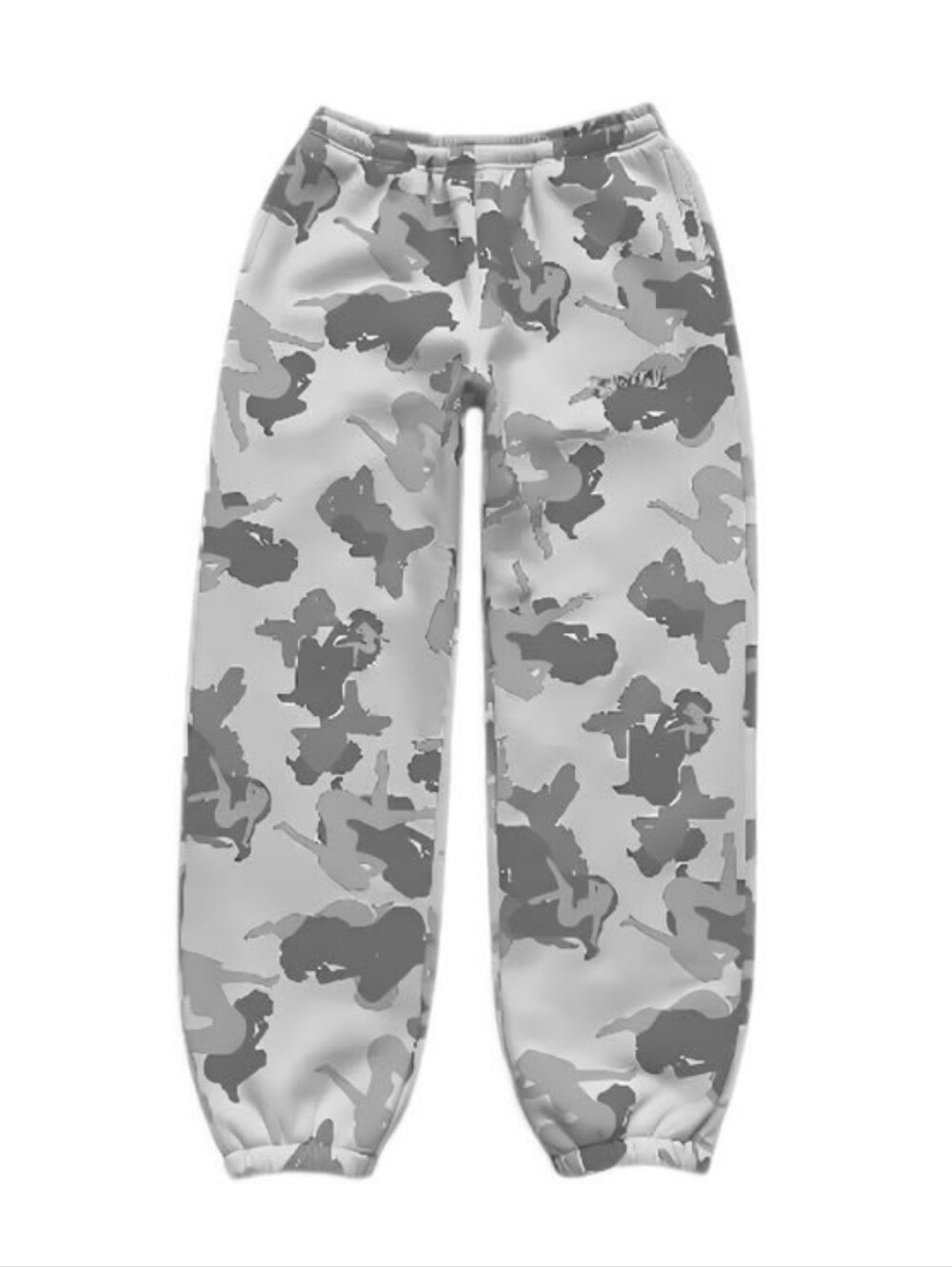 NWOT NAMED COLLECTIVE - Gray Camo Unisex Sweatpants Rare Streetwear